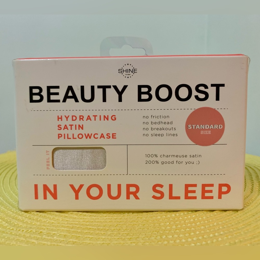 SHINE by Night Beauty Boost Hydrating Satin Pillowcase